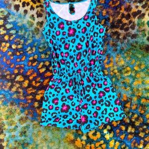 Leopard print romper